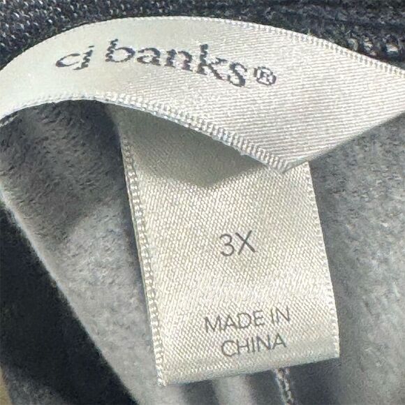 CJ Banks Women’s 3X 24/26W Charcoal Gray Jogger Pants NWT Soft Lounge Stretch - Picture 5 of 6